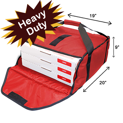 Industry Standard Thermal Pizza Bag-Red